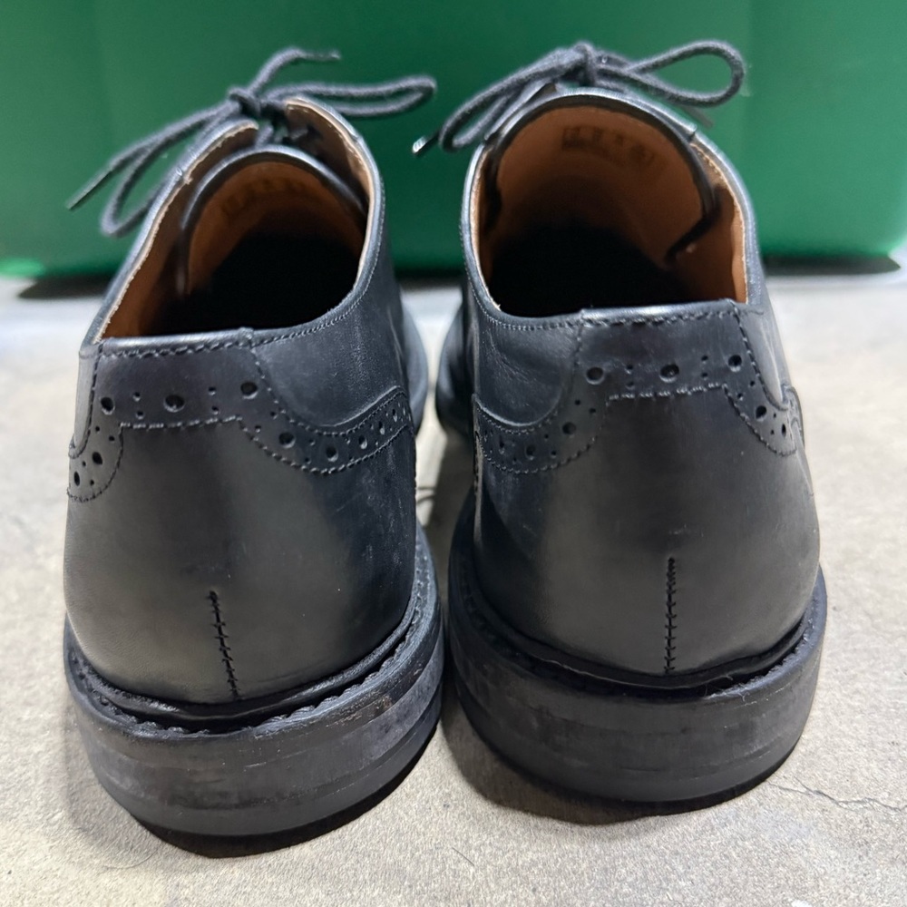 Bostonian Cap-Toe Leather Shoes Vibram Goodyear Welt Soles Men’s Black 12M 15351 - Picture 5 of 14